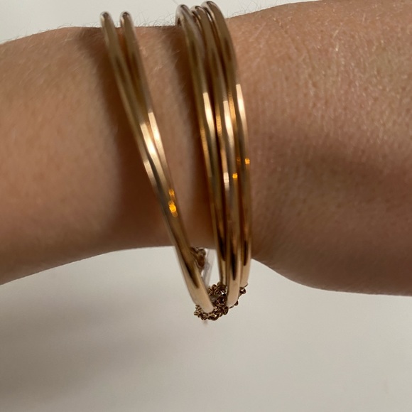 Gold Bangle Set - Picture 2 of 3